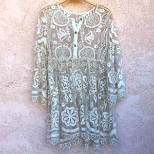 Jen’s Pirate Booty Lace Baby Doll Mini Dress